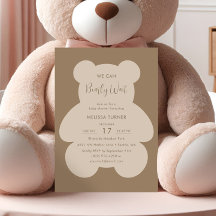 We Can Bearly Wait Teddy Bear Baby Shower