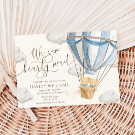 Invitación We Can Bearly Wait Twins Baby Shower Invitation