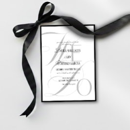 Invitación We Do Elegant Old Money Wedding