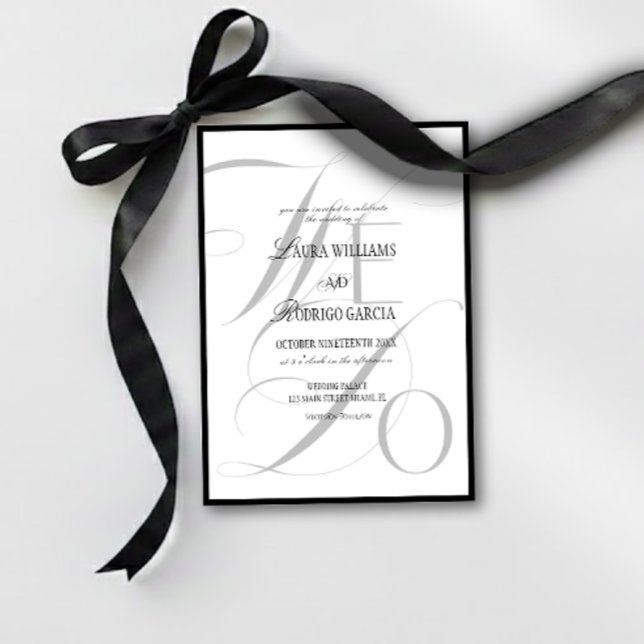 Invitación We Do Elegant Old Money Wedding (Subido por el creador)