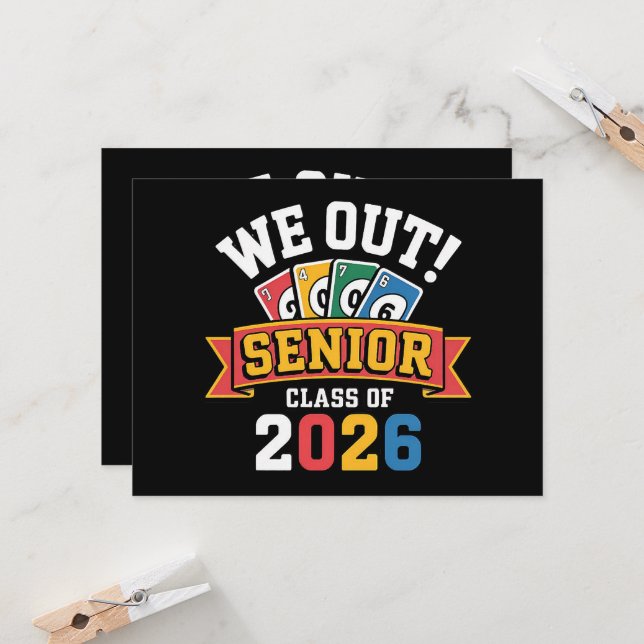 Invitación We Out Senior Class Of 2026 (Anverso/Reverso In Situ)