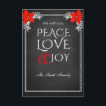 Invitación We wish you peace love & joy<br><div class="desc">We wish you peace love & joy</div>