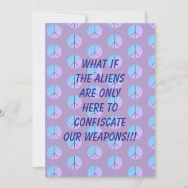 Invitación Weapon Alien Abduction Invitation