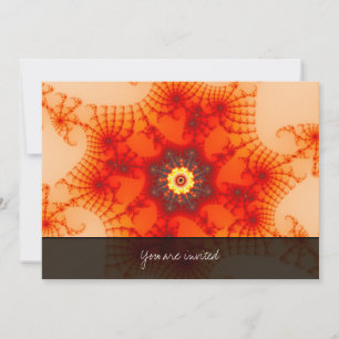 Invitación Web de fuego - Arte fractal