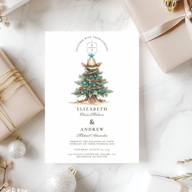 Invitación Weddin Navidades de Cowboy occidentales (Subido por el creador)