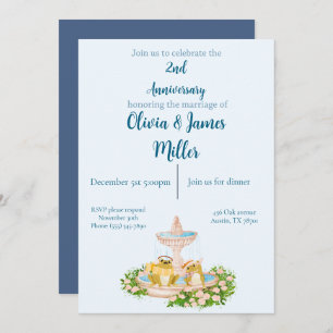 Invitación Wedding and anniversary invitation