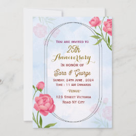 Invitación Wedding Anniversary Invitations