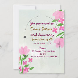 Invitación Wedding Anniversary Invitations 