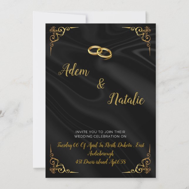 Invitación Wedding Card  (Anverso)
