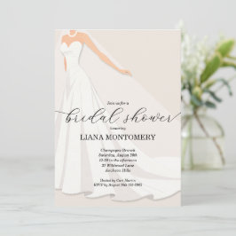 Invitación Wedding Dress Bridal Shower