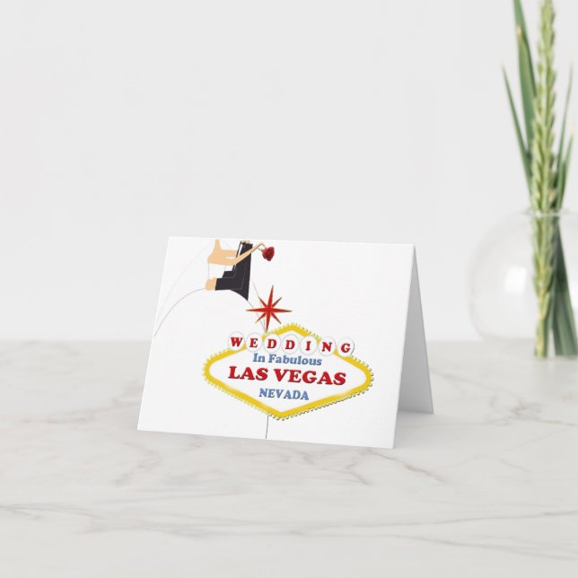 Invitación Wedding in Las Vegas Card (Anverso)