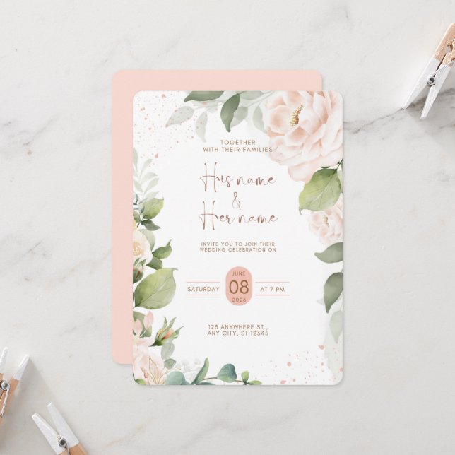 Invitación Wedding invitation (Anverso/Reverso In Situ)