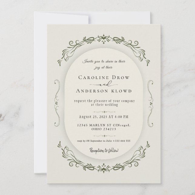 Invitación Wedding Invitation (Anverso)