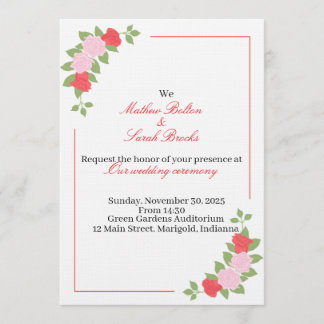 Invitación Wedding Invitation