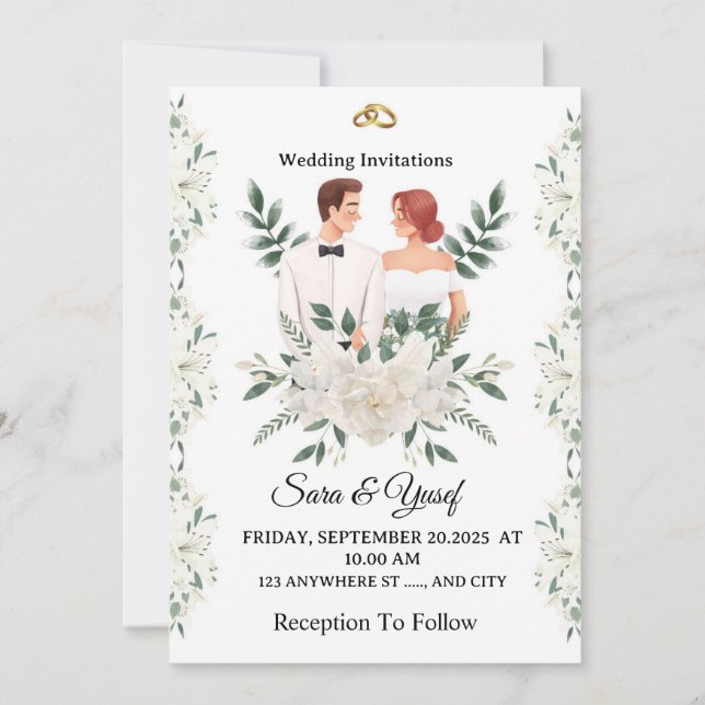 Invitación wedding invitation (Anverso)