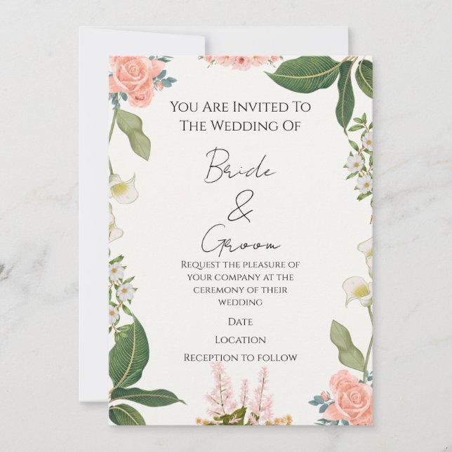 Invitación Wedding Invitation (Anverso)