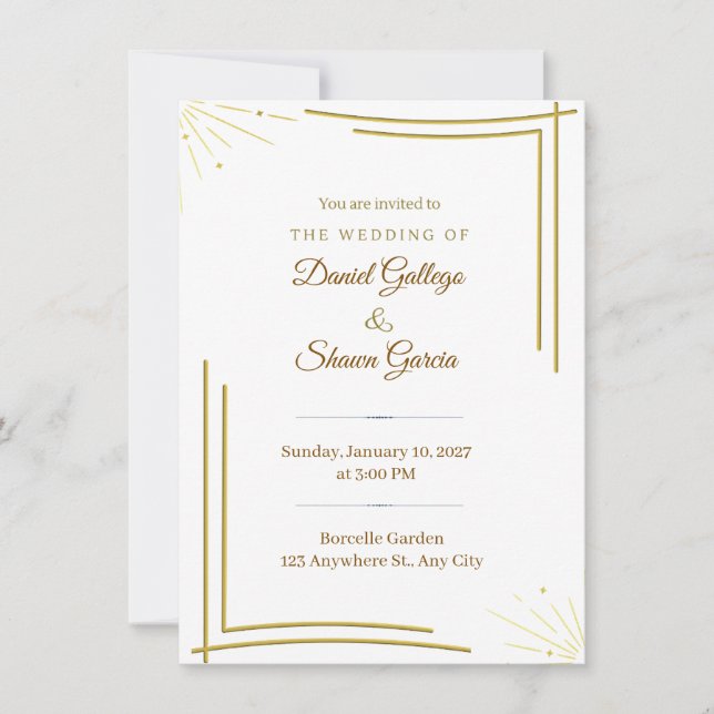Invitación wedding invitation (Anverso)