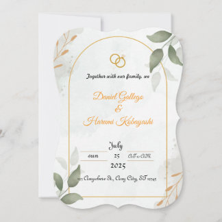 Invitación wedding invitation