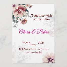 Invitación Wedding invitation