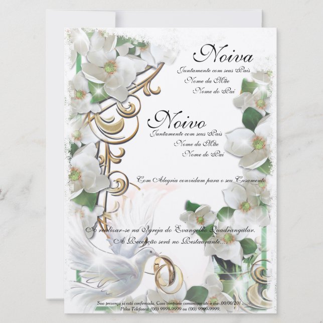 Invitación Wedding Invitation (Anverso)