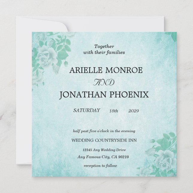 Invitación wedding Invitation (Anverso)