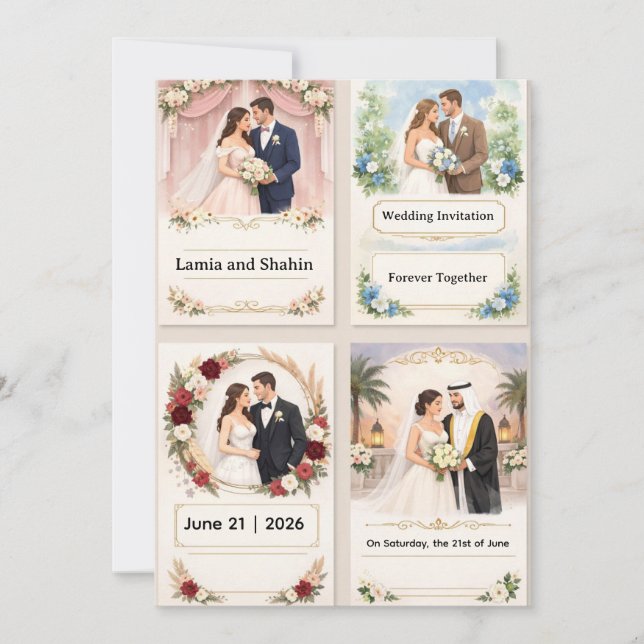 Invitación Wedding Invitation (Anverso)