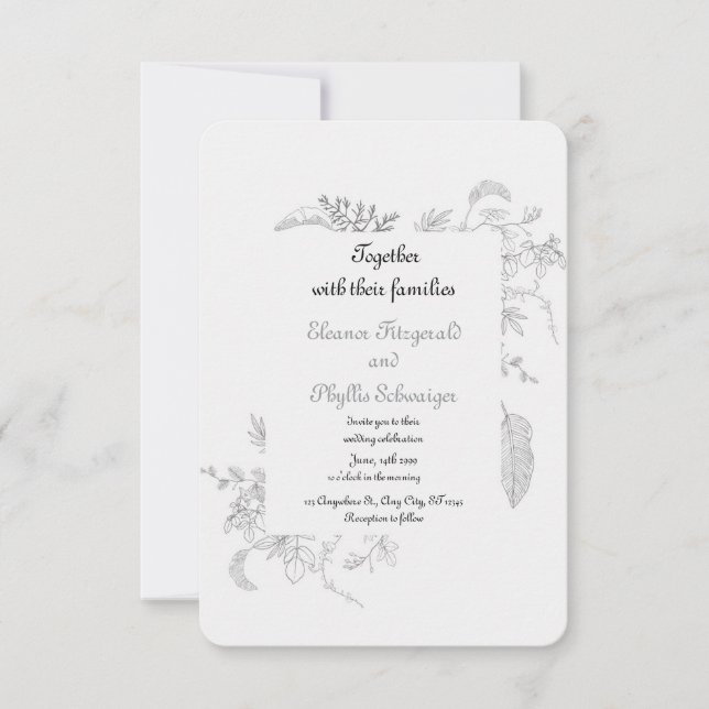 Invitación wedding invitation (Anverso)