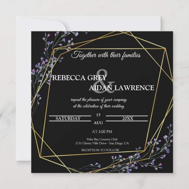 Invitación wedding Invitation (Anverso)