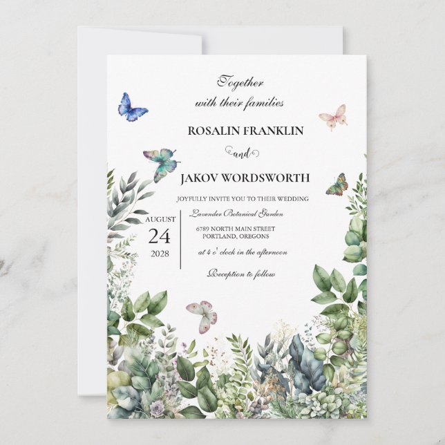 Invitación wedding Invitation card (Anverso)