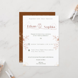 Invitación wedding invitation card design online
