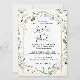 Invitación  Wedding invitation Floral Arch