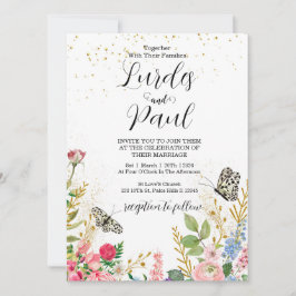 Invitación  Wedding invitation Floral Butterfly
