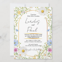 Invitación  Wedding invitation Floral Daisy