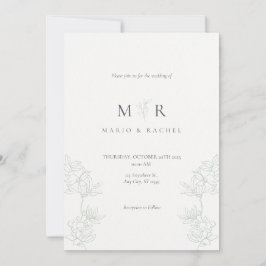 Invitación Wedding Invitation Floral Elegant Soft Design