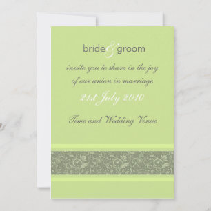 Invitación Wedding Invitation - Floral Fantasy - Apple Green