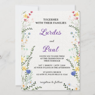 Invitación  Wedding invitation Floral Romanctic