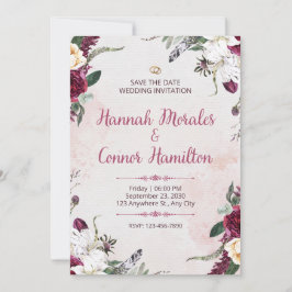 Invitación Wedding Invitation Minimal Elegant White Design