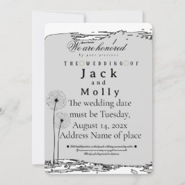 Invitación Wedding invitation Simplicity that speaks of luxry