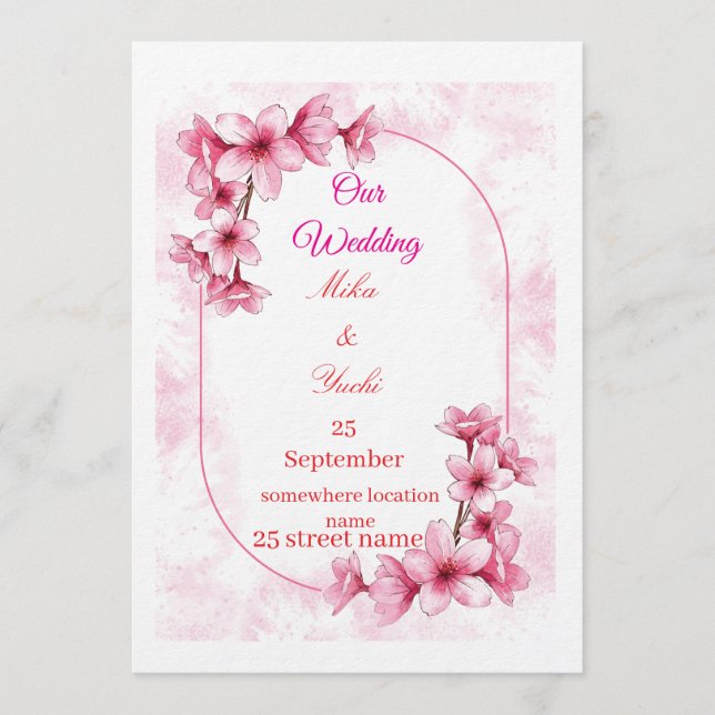 Invitación Wedding Invitations (Anverso)