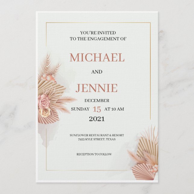 Invitación Wedding Invitations (Anverso)
