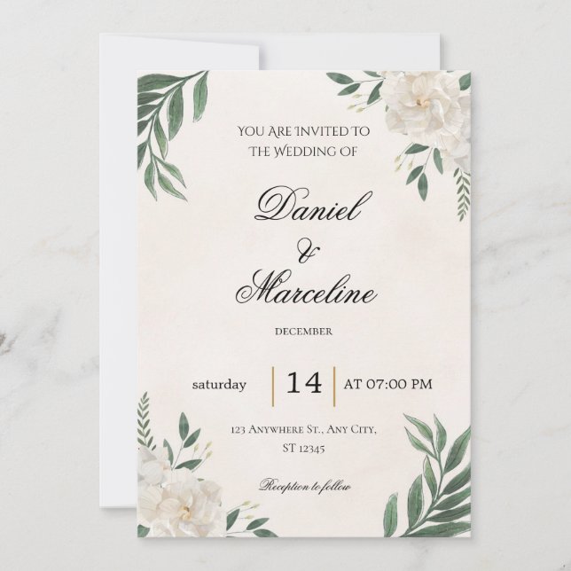 Invitación Wedding Invitations (Anverso)