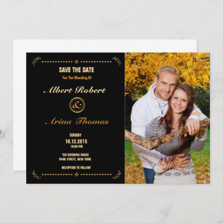 Invitación Wedding Save The Date Card Template