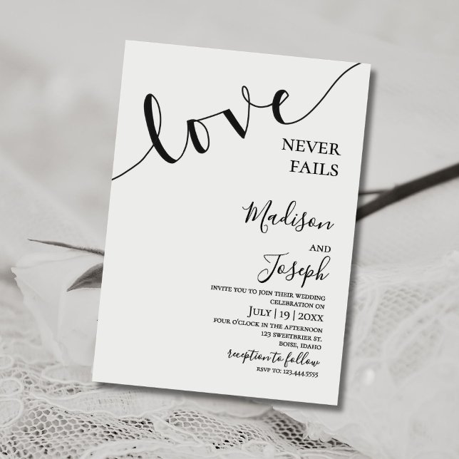 Invitación Wedding, Simple Typography, Christian, Invitation (Subido por el creador)