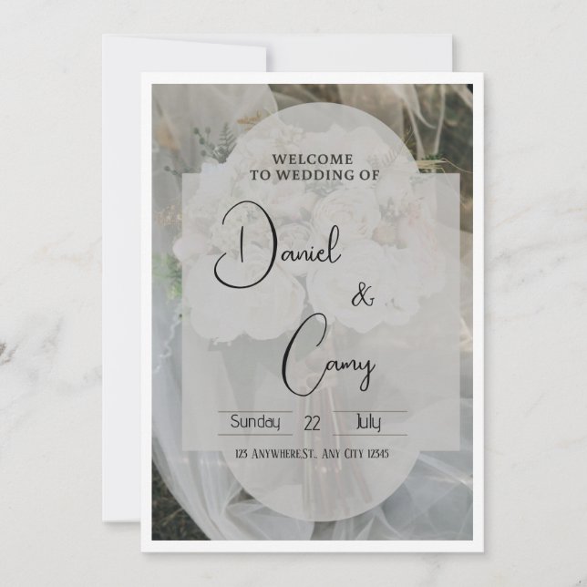 Invitación Weeding (Anverso)