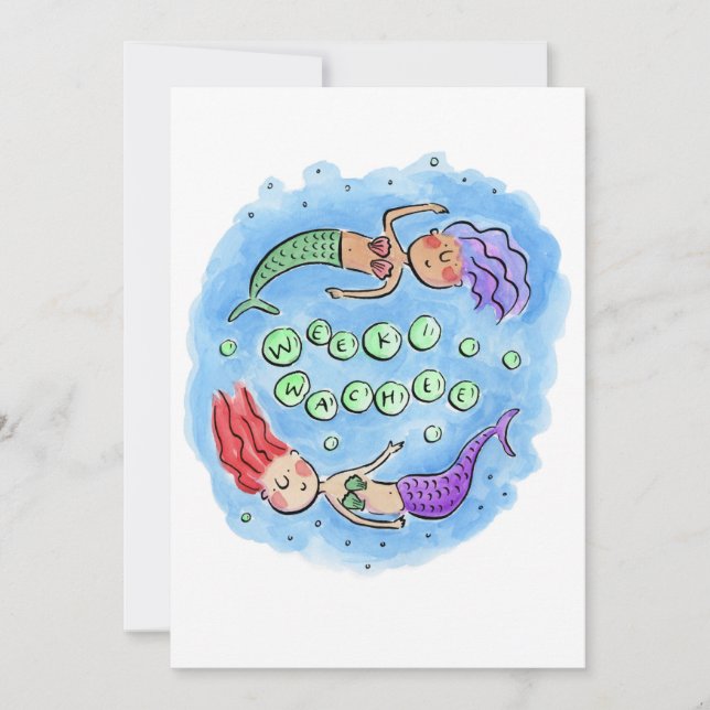 Invitación Weeki Wachee (Anverso)