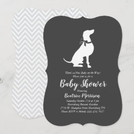 Invitación Weimaraner Dog Baby Shower Sexo Neutral