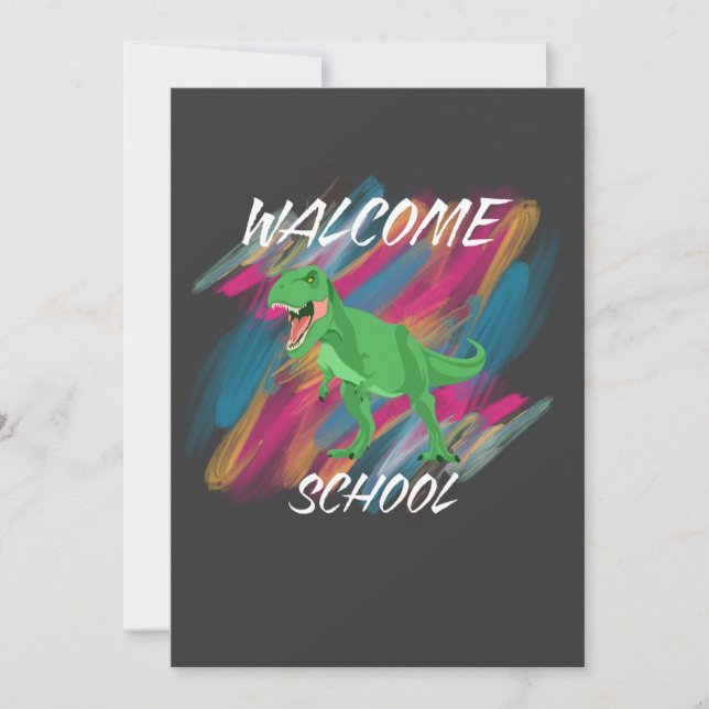 INVITACIÓN WELCOME SCHOOL, WELCOME BACK TO SCHOOL 2025 (Anverso)