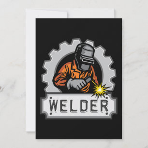 Invitación Welder Wellness Regalo de profesión de soldadores 