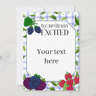 Invitación We're "Berry" Excited
