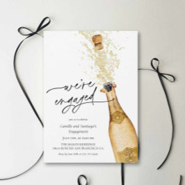 Invitación We're Engaged Couples Engagement Party Invitation